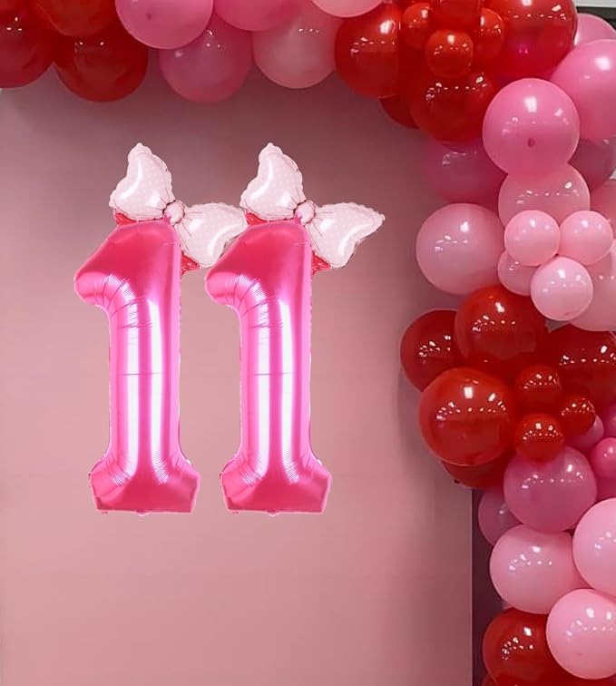 40 inch Pink Number 11 Balloon - Image 4