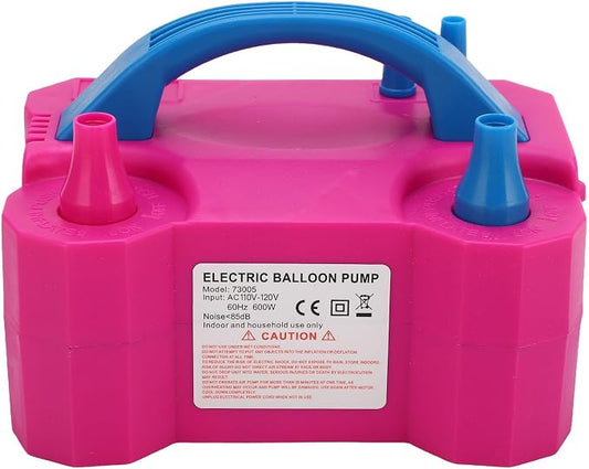 600W Electric Balloon Pump, Dual Nozzle Automatic Balloon Inflator Blowing by Jauarta