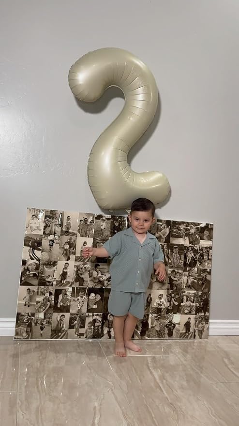 9 Balloon - Cream Birthday Number Balloons, 40 Inch Decorations Men Women | - Image 8