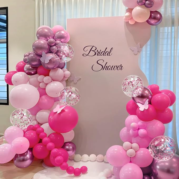 ZHIYAPA Pink Balloon Garland Arch Kit - Image 7