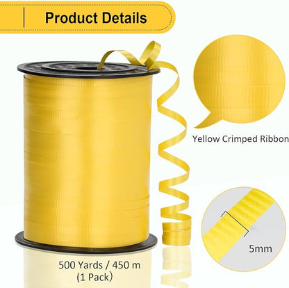 Yellow Ribbon - 500 Yard Crimped Curly Ribbon - Image 5