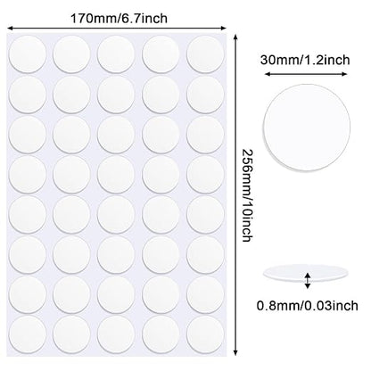 JANYUN 140 Pcs Double Sided Sticky Dots Removable 30 mm Round Putty Sticker - Image 2