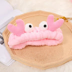 Elastic Marine Creature Pattern Facial Headbands for Face Washing, Spa Use, and Hairstyle Protection