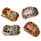 Flat Hair Claw Clips for Women,Matte Medium Hair Clips for Thick & Thin Hair- Comfortable Everyday Use for Office, Yoga, Party & Casual Styling (4PCS B)