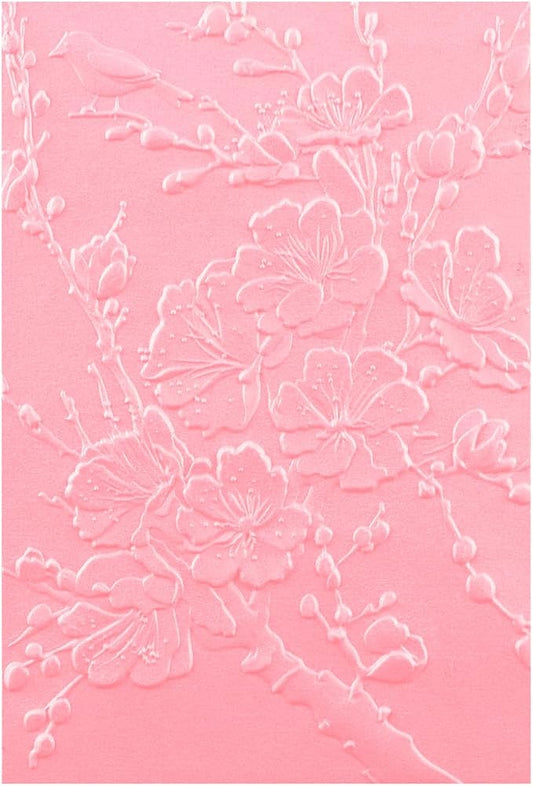 3D Embossing Folder for Card Making Embossing Flower Blossom Floral Plastic by CYFUNDESIGN