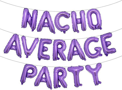Nacho Average Party Decoration Nacho Average Party Balloons Banner Fiesta Taco by RUIANSI