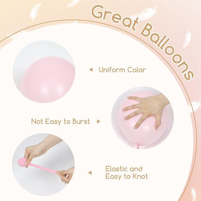 60pcs Dusty Pink Balloons 12inch - Image 3
