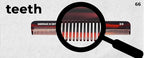 #66 Handmade Narrow Tooth Comb Tortoise Havana Acetate Fine Straight Thin Detangling Parting Grooming Teasing Hair Styling Hairdresser Barber Hairdressing Wet Dry Pocket Travel Women Men Kids