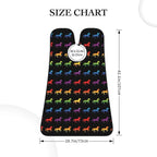 Waterproof Beard Grooming Bib, Rainbow Horse Black Shave Bib, Non-Stick Hair Catcher for Shaving Trimming, Apron Essential for Men Dad