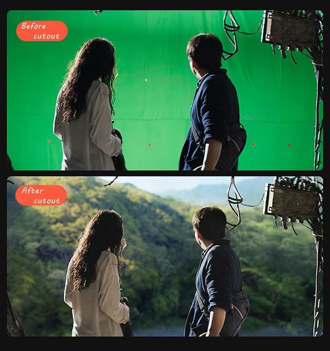 Green Screen Backdrop 8x10ft Photo Backdrop Chromakey Muslin Portrait Green - Image 4