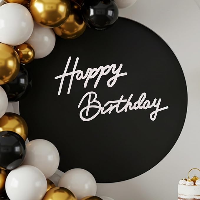 TONIFUL Happy Birthday Sign for Backdrop by TONIFUL