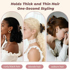French Hair Claw Clips for Women Grils,4 Inch Strong Hold No Slip Grip Accessories Acetate Material,Not Easily Damaged,Thick or Thin Hair (Tortoiseshell)
