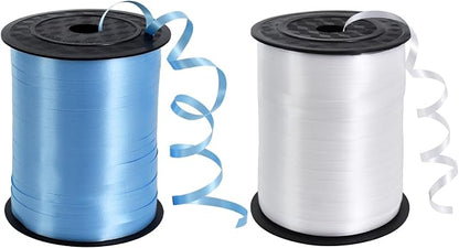 TONIFUL 500 Yards Blue and White Curling Ribbon Balloon String | Balloon by TONIFUL