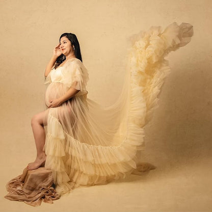 Kate Seamless Paper Backdrop for Photography Beige Cream Backdrop Paper - Image 5