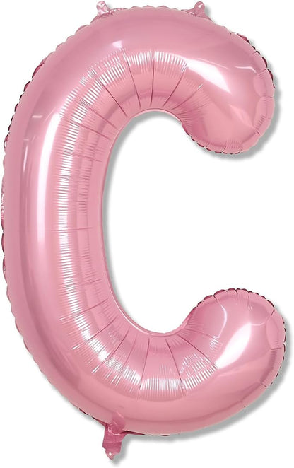 40 Inch Pink Letter Balloon C, Giant Alphabet A by Lingqiang