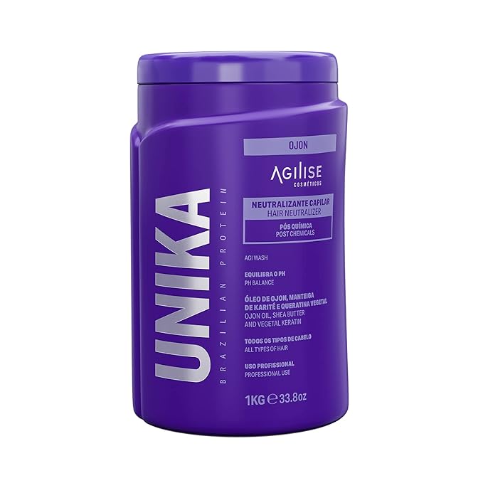agilise Unika Neutralizante Capilar pH Balancing Treatment for Damaged Hair – Acidificante | Shea Butter, Batana Oil & Keratin – Post-Chemical & Straightener Care, Coloring, Bleaching & Keratina