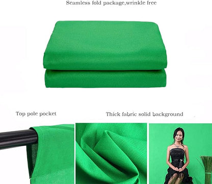 Green Screen Backdrop 5x7ft Photo Backdrop Chromakey Muslin Portrait Green - Image 6
