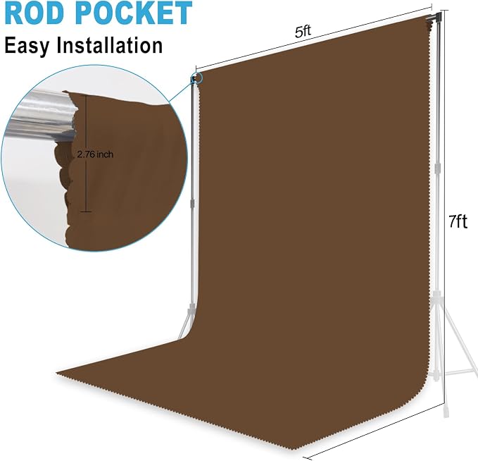 Dark Brown Photography Backdrop - Image 2