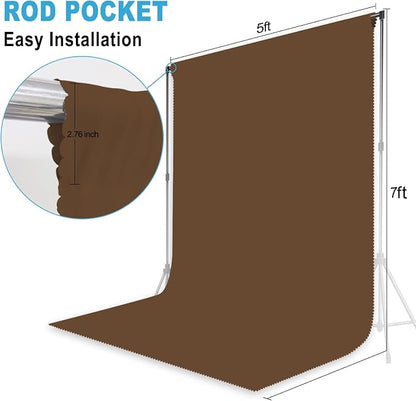 Dark Brown Photography Backdrop - Image 2