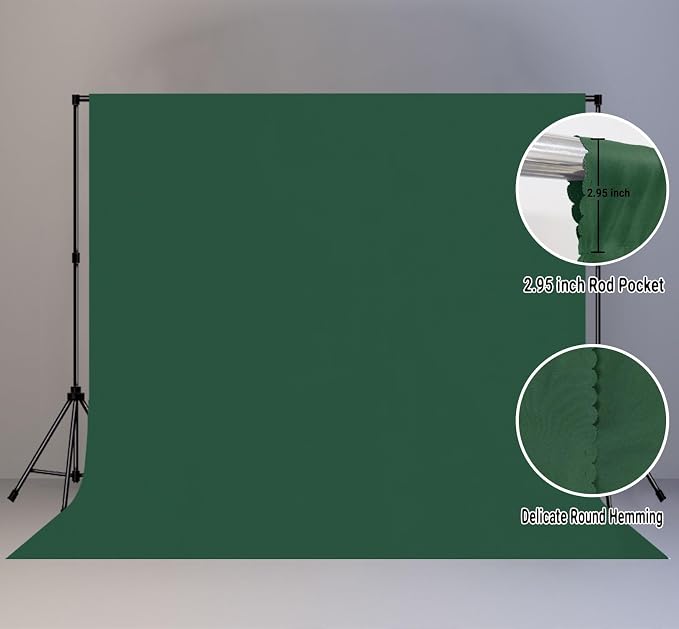 Dark Green Photography Backdrop - Image 2