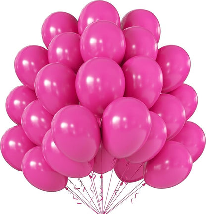 10 Inch Hot Pink Balloons by KALOR