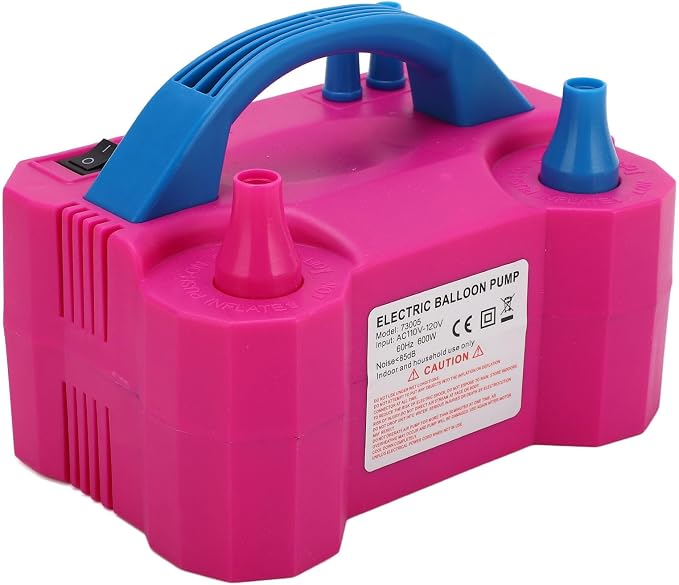 600W Electric Balloon Pump Electric Balloon Inflator Air Pump Dual Nozzle - Image 2