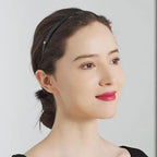 Black Headband Designed for Eyewear,Flex No Pressure Comfortable Hair Band Fashion Acetate Headbands for Womens Sisters Girls Gifts