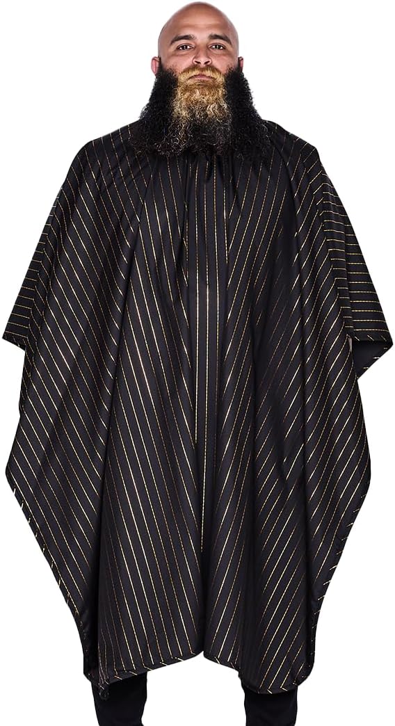 Barber Strong The Barber Cape Haircut Cover for Men, Hair Repelling and Static-Reducing Material, Water Resistant Fabric