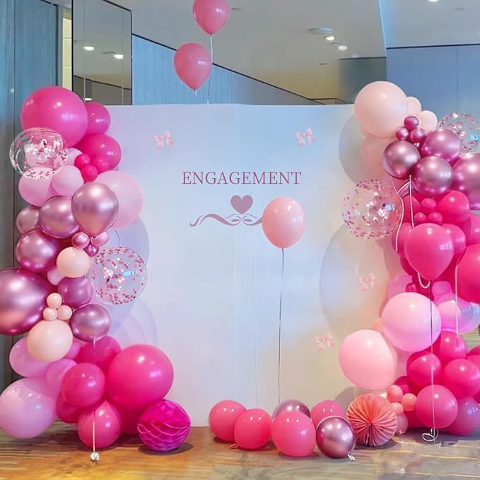 ZHIYAPA Pink Balloon Garland Arch Kit - Image 5