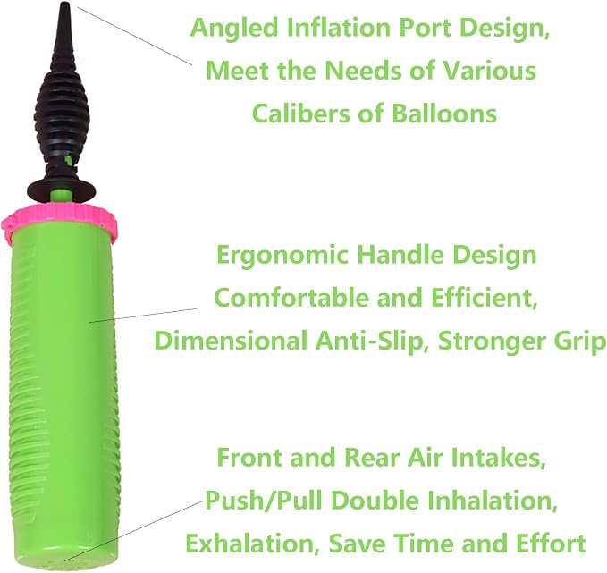 Balloon Pump Hand Held 2-Way Dual Action Air Pump - Image 3
