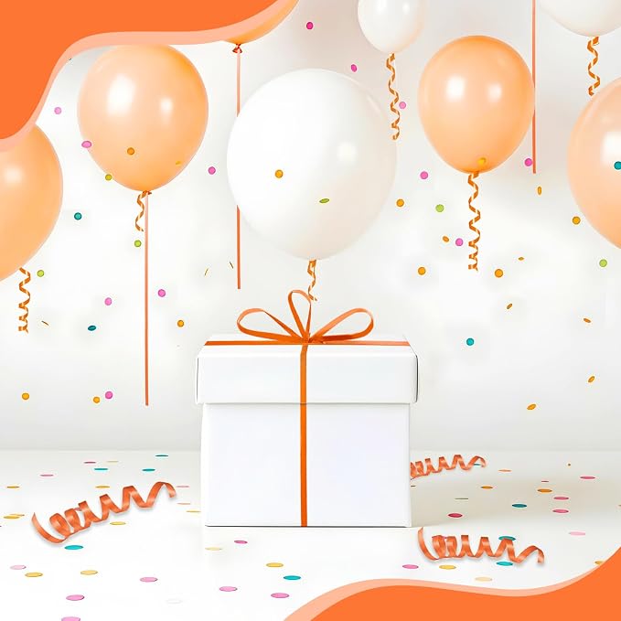500 Yards Curling Ribbon， Orange Balloon String Ribbon，for Gift Wrapping，Party - Image 6