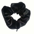 Zipper Scrunchie,Velvet Scrunchie with Zipper Pocket for Women - Hair Tie with Hidden Storage Compartment for Cash, Lipstick, Keys & Valuables | Hidden Compartment Items for Travel (Black, 8)