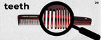 #29 Handmade Wide Narrow Tooth Comb Tortoise Havana Acetate Thick Coarse Curly Thin Fine Straight Hair Detangling Parting Grooming Teasing Hair Styling Hairdresser Barber Hairdressing Wet Dry