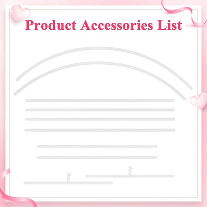 8FT Arch Backdrop Stand White Metal Wedding Arch Backdrop Stand | Metal - Image 5
