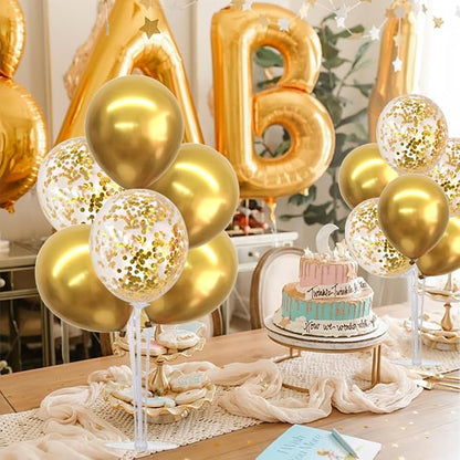 TONIFUL 4 Set Gold Balloon Stand Balloon Centerpieces - Image 5