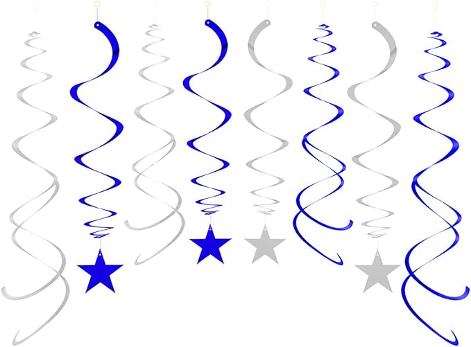 Party Star Swirl Decorations, Whirls Decorations by AimtoHome