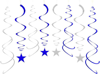 Party Star Swirl Decorations, Whirls Decorations by AimtoHome