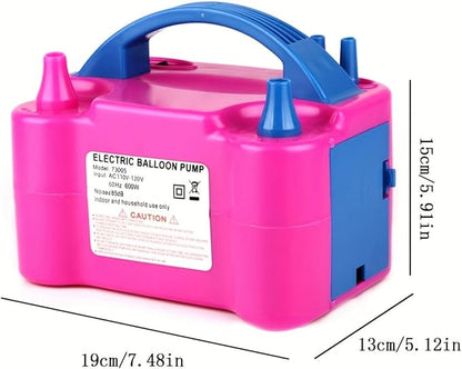 Balloon Pump Electric, Portable Automatic Dual Nozzle Inflator 600W - Image 7