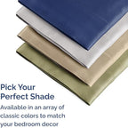 Queen Pillow Cases Set of 6 - Ultra Soft Hotel Quality Pillowcase Covers - Comfy & Wrinkle Free - Shrink, Stain and Fade Resistant - Machine Washable Pillow Protectors - 6 Piece Set - Heathered Grey