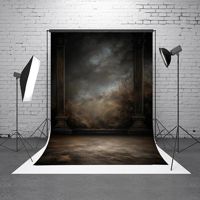 5x7ft Dark Vintage Photography Backdrops Portrait Photo Backdrop Wedding Bridal - Image 2