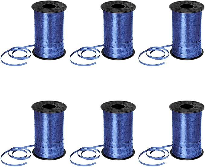 PMU 3000 Yards x 3/16in Royal Blue Crimped Curling Ribbon String by PMU