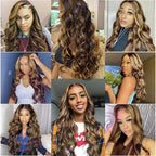 Highlight Human Hair Bundles Blonde Body Wave Bundle Mixed Length 3 Bundles 16 18 20 Inch Niegmeag Peruvian Virgin Remy Hair Extensions