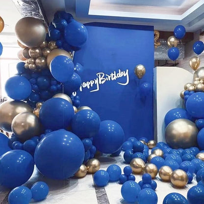 412pcs Royal Blue Balloons 18 12 10 5 Inch Blue Balloon Garland Arch Kit - Image 4