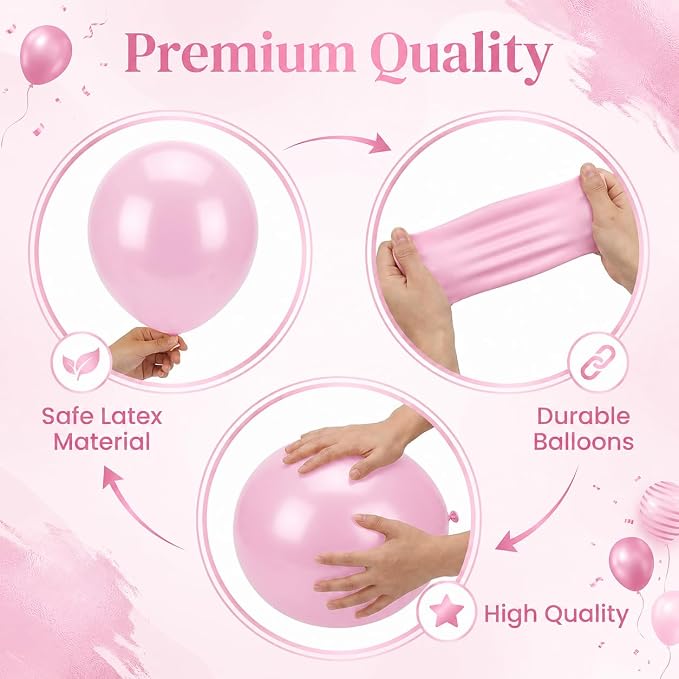 Clear Pink Balloon Column Stand Kit - Image 4
