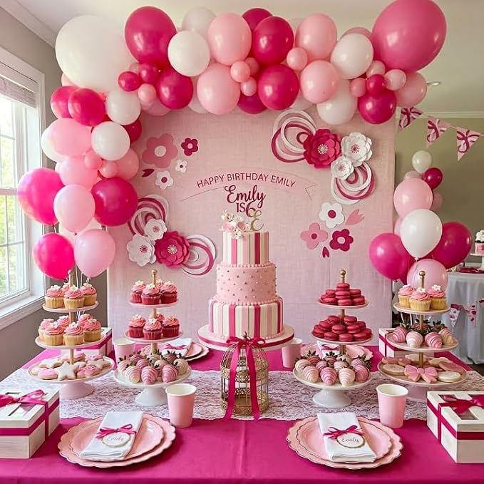 Pink and White Balloons - Image 4