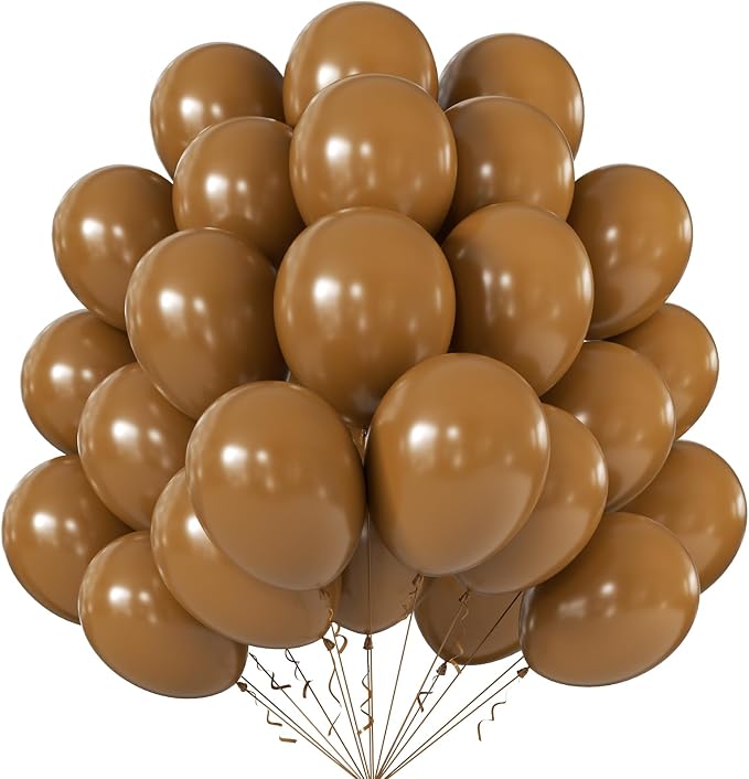 10 Inch Retro Khaki Balloons by KALOR