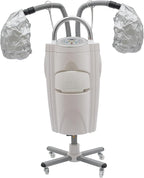Professional Standing Hair Steamer Dryer, 700W Orbiting Rollerball Color Processor w/Rolling Base, Floor Hooded Treatment Machine for Home Hairdressing Salons