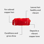 Four Reasons Color Mask - Copper - (27 Colors) Toning Treatment, Color Depositing Conditioner, Tone & Enhance Color-Treated Hair - Semi Permanent Hair Dye, Vegan and Cruelty-Free, 6.76 fl oz