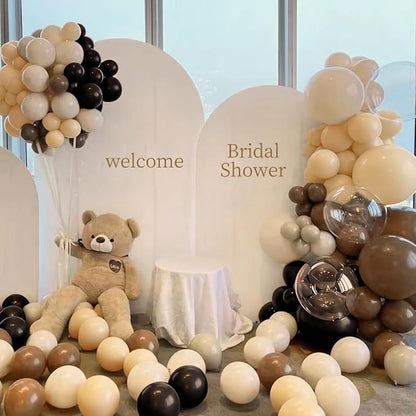 Black Brown Nude White Balloon Garland Arch Kit - Image 5