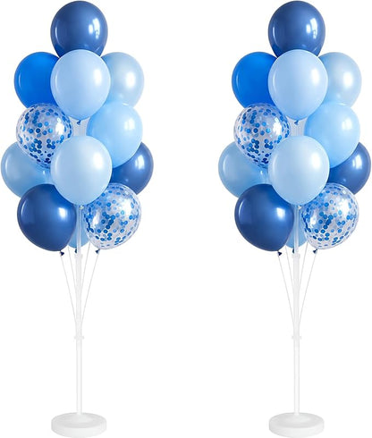 Chrome Blue Balloon Column Kit by IMISNO